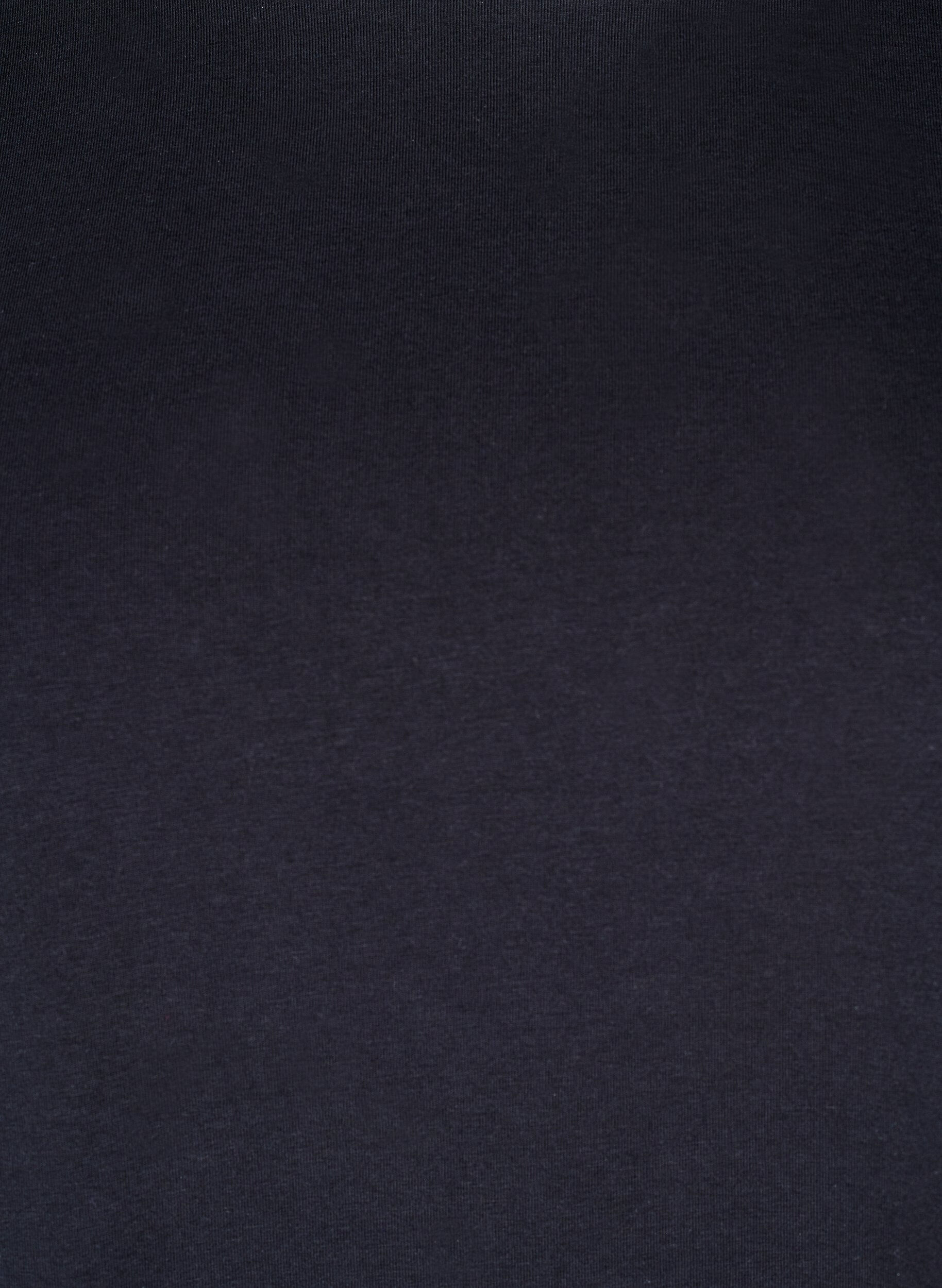 Zizzi T-shirt i ekologisk bomull med rund halsringning, Black, Packshot image number 2