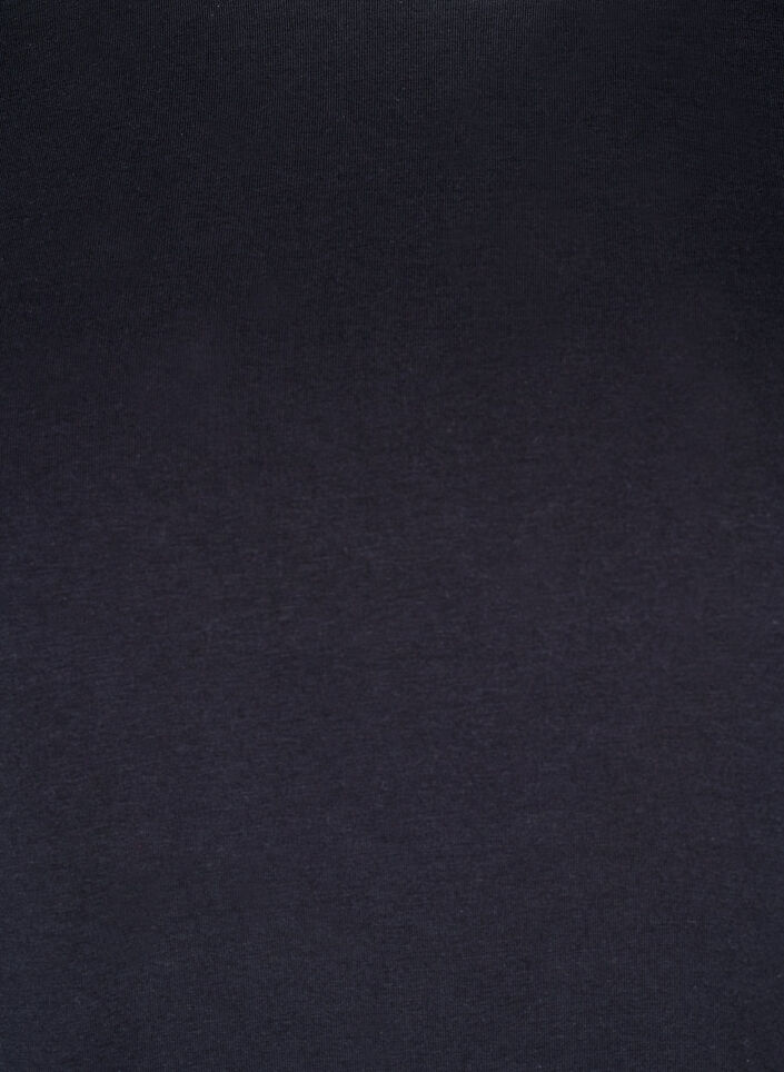 T-shirt i ekologisk bomull med rund halsringning, Black, Packshot image number 2