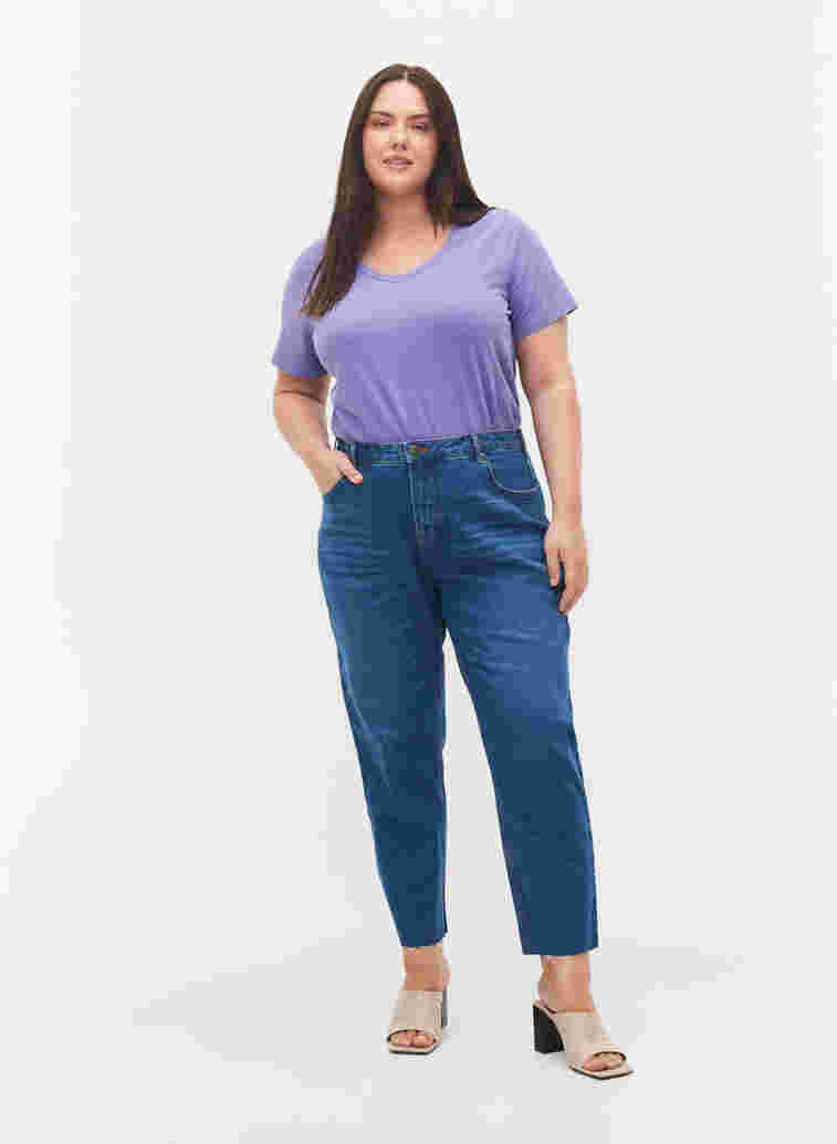 Enfärgad t-shirt i bomull, Veronica, Model image number 2