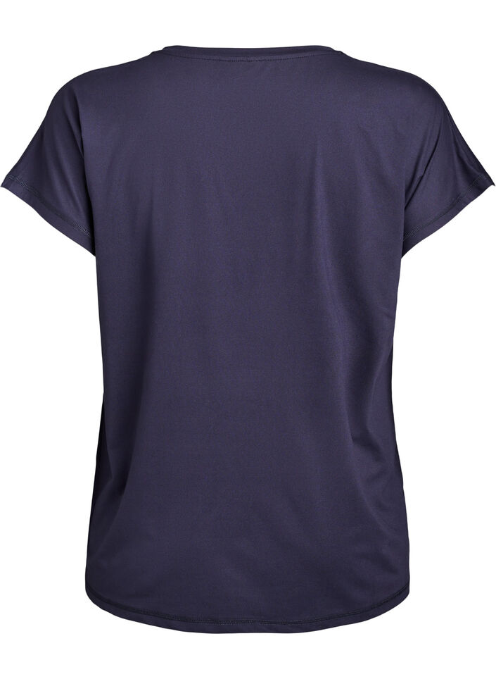 Enf&auml;rgad tr&auml;nings-T-shirt, Bl&aring;, Packshot image number 1