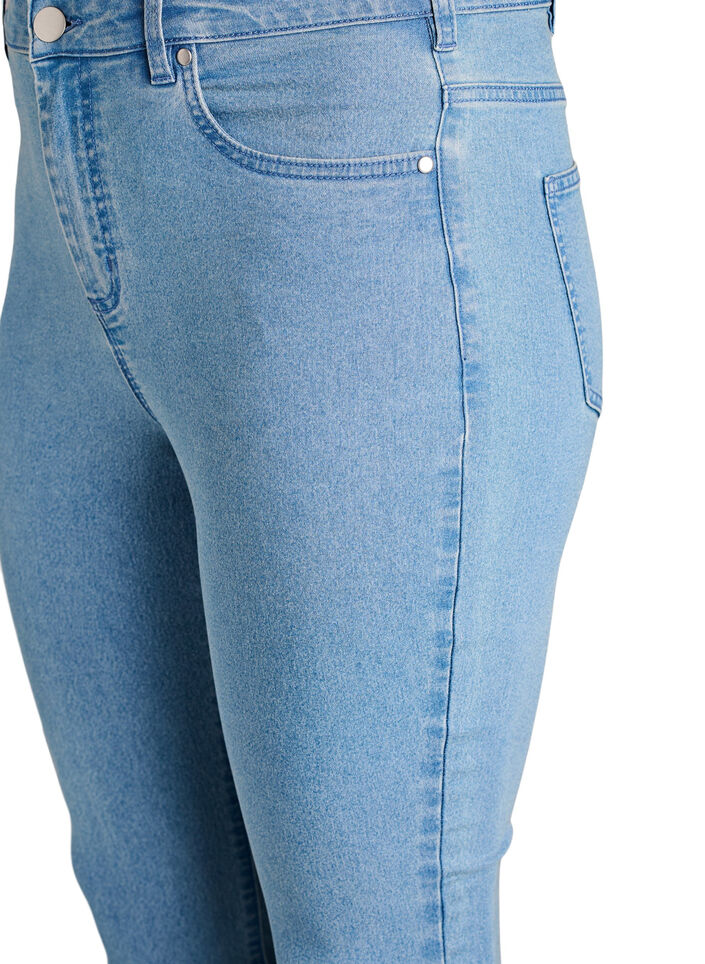 Amy jeans med h&ouml;g midja och supersmal passform, Bl&aring;, Packshot image number 2