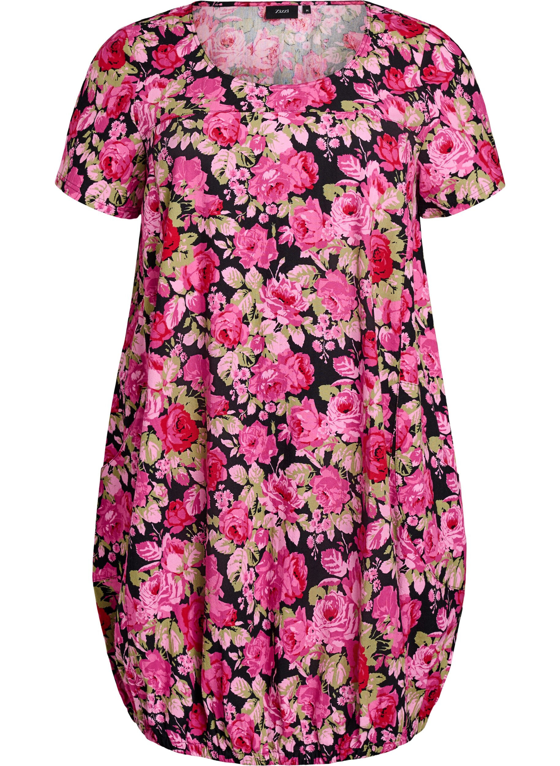 Kort&auml;rmad bomullskl&auml;nning med tryck