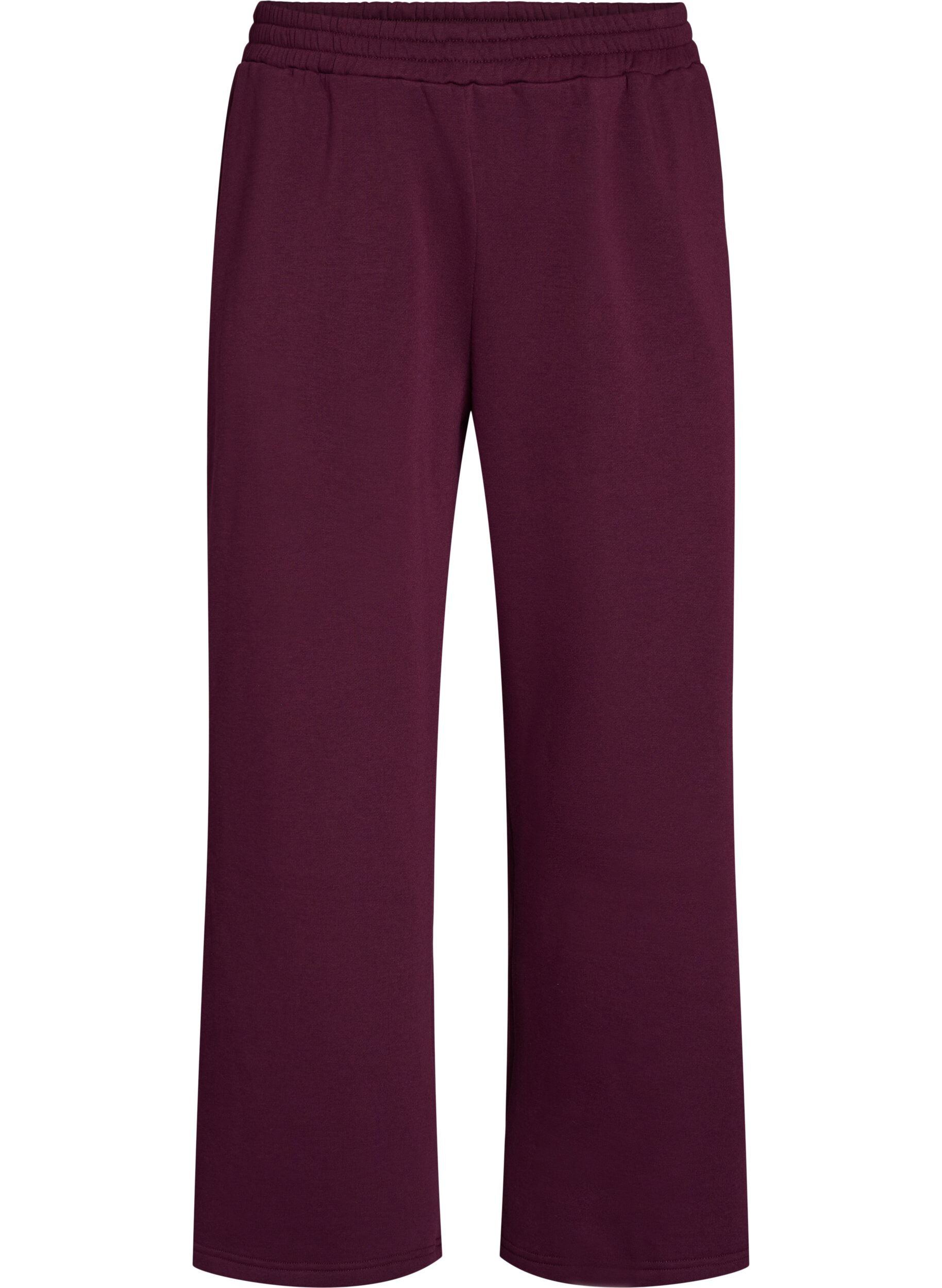ZizziSweatpants med h&ouml;g midja och vida ben, Lila, Packshot image number 0
