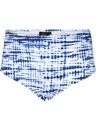 Bikinitrosa med hög midja och mönster, Tie Dye Print, Packshot image number 0