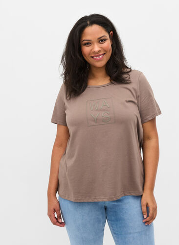T-shirt i bomull med tryck, Falcon WAYS, Model image number 0