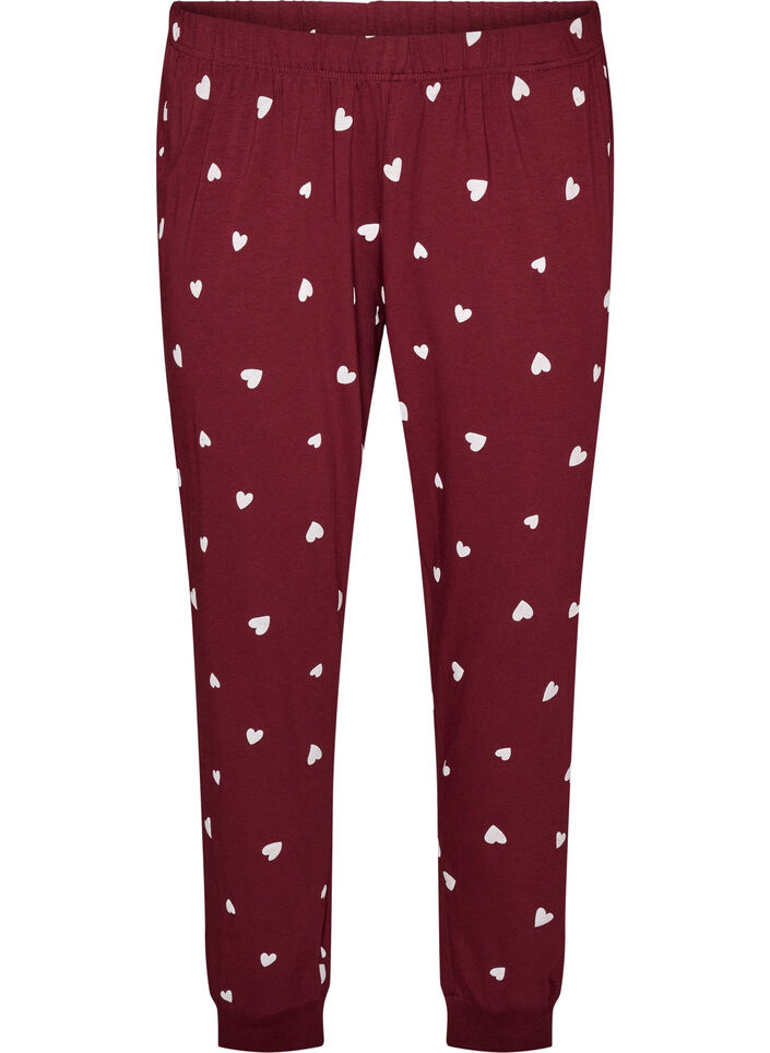 M&ouml;nstrade pyjamasbyxor, R&ouml;d, Packshot image number 0
