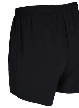 Shorts med lös passform och fickor, Black, Packshot image number 3