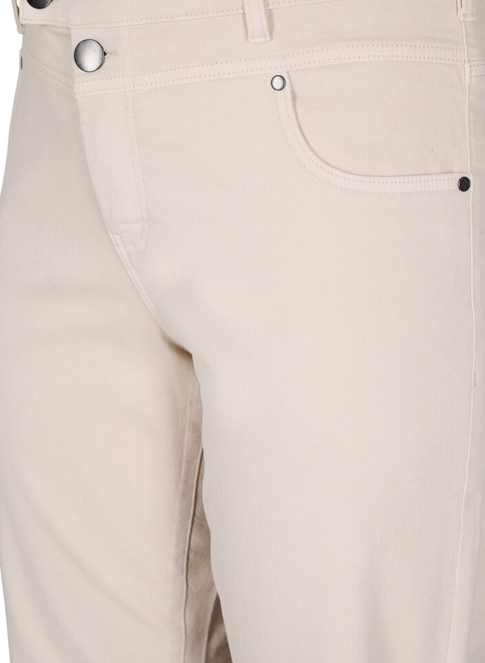 Gemma jeans med hög midja, Beige, Packshot image number 2