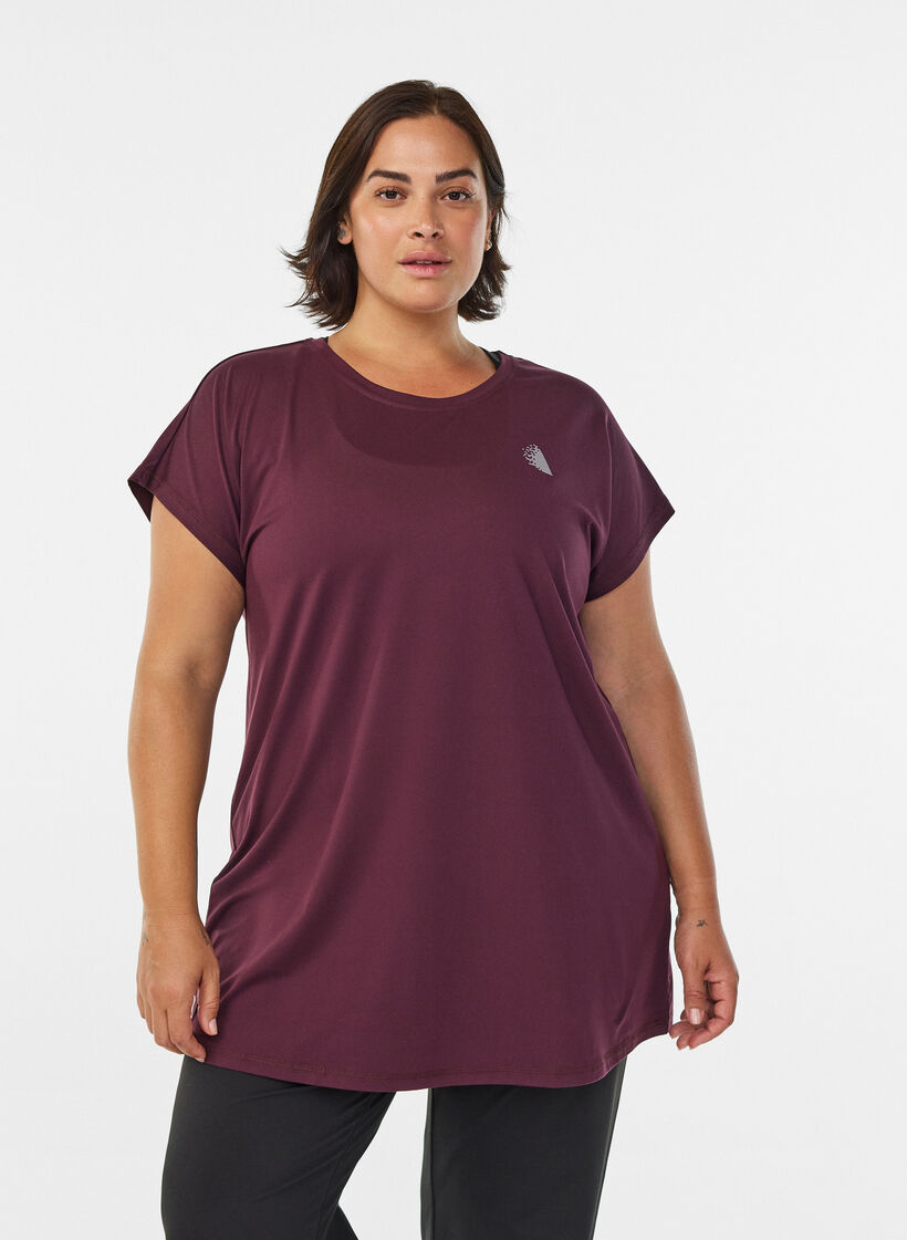 L&aring;ng tr&auml;nings-t-shirt, R&ouml;d, Model image number 0