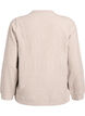 Cardigan i jersey med rund halsringning och knappar, Beige, Packshot image number 1