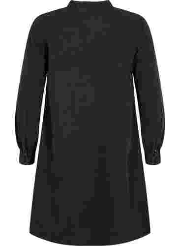Långärmad denimklänning, Grey Denim, Packshot image number 1
