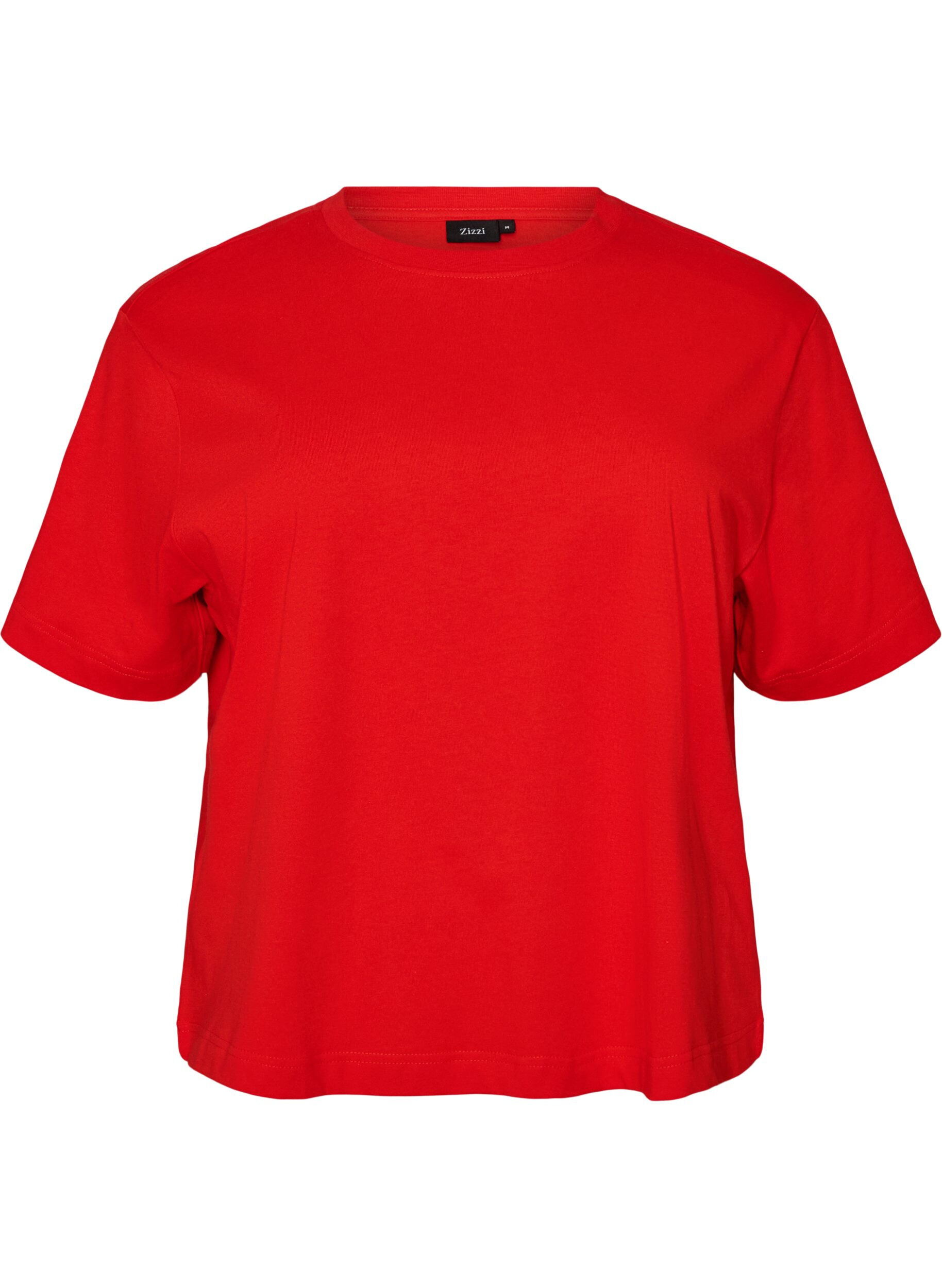 ZizziBoxig t-shirt i bomull, 0942, Packshot image number 0
