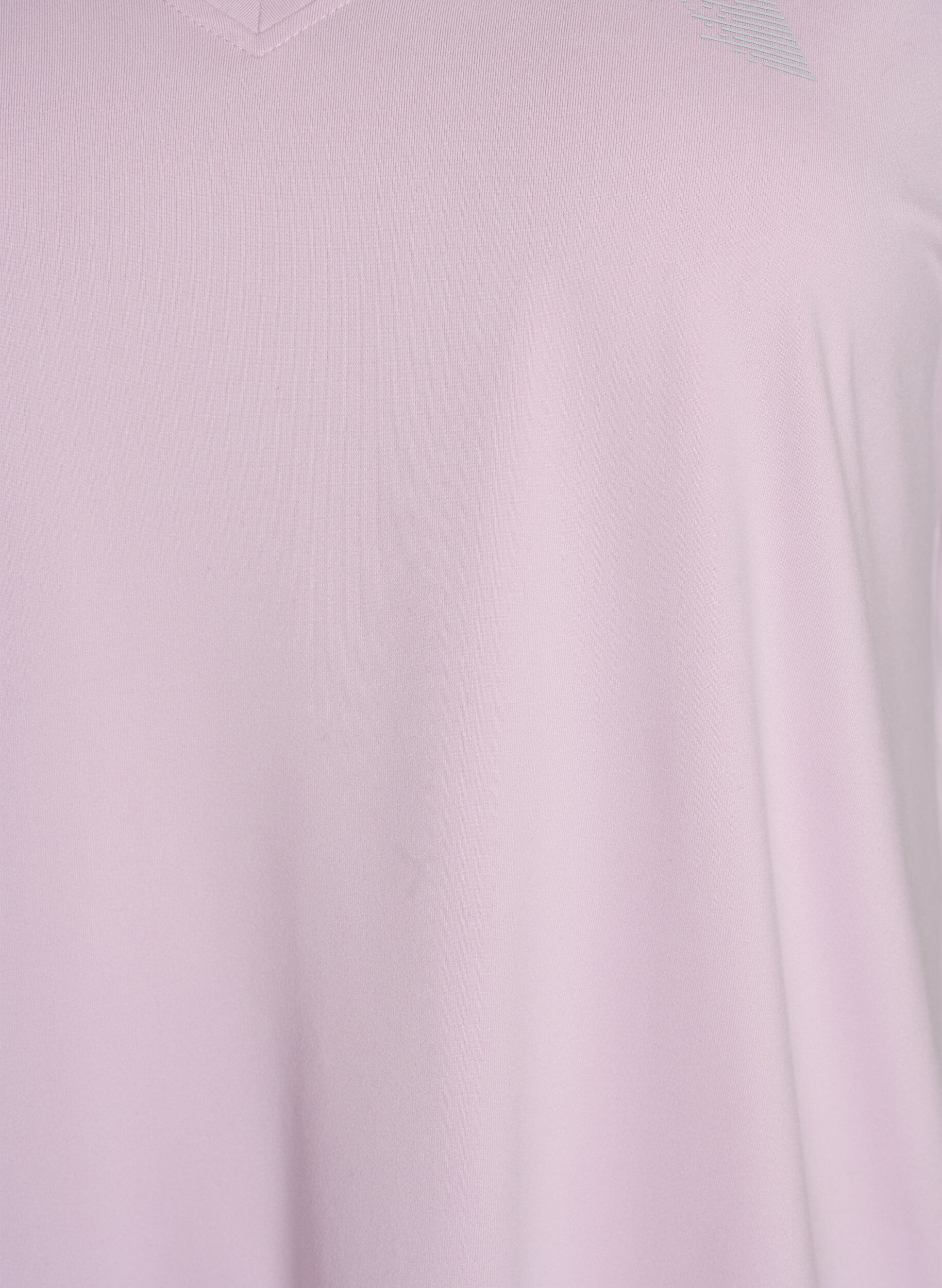 Zizzi Tr&auml;nings t-shirt med v-ringning och l&ouml;s passform, Lila, Packshot image number 2