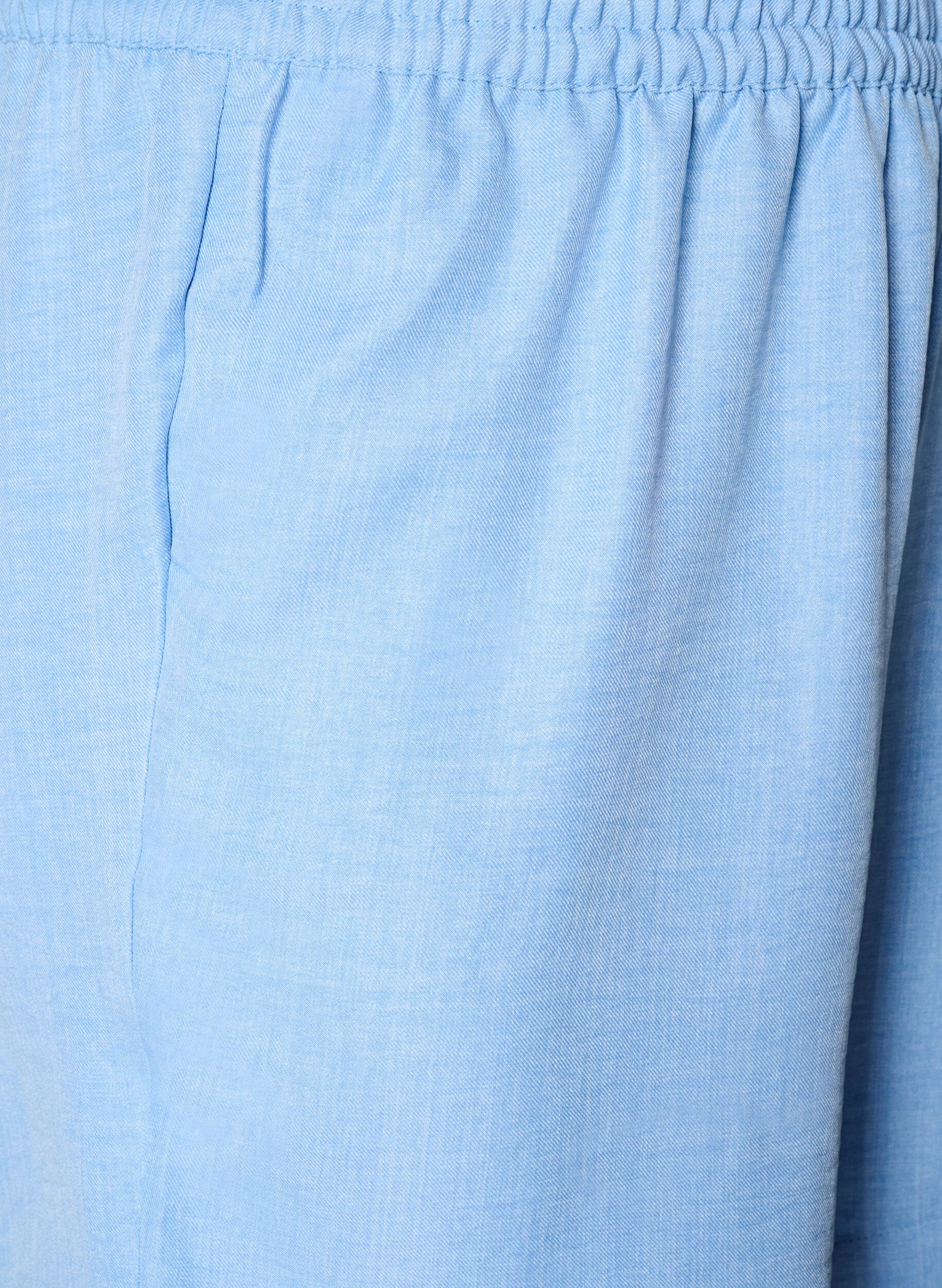 ZizziShorts med fickor och h&ouml;g midja, Bl&aring;, Packshot image number 2