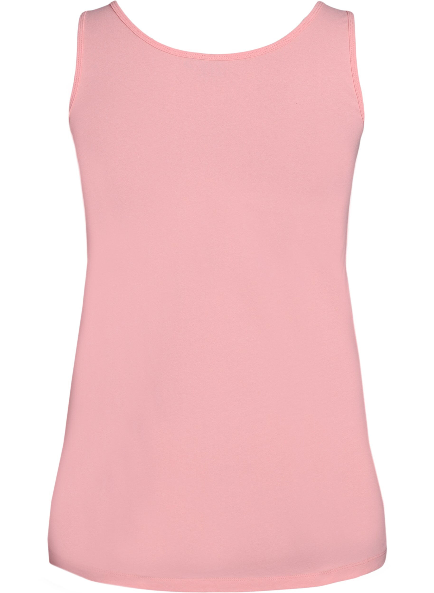 ZizziSolid f&auml;rg bas topp i bomull, Rosa, Packshot image number 1