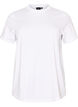 T-shirt i bomull med tryck, Vit, Packshot image number 0