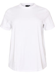T-shirt i bomull med tryck, Vit