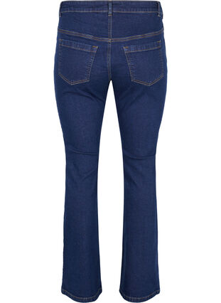 Ellen bootcut jeans med hög midja, Unwashed, Packshot image number 1