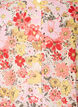 Blommig blus med h&aring;lbroderi och V-ringning, Rosa, Packshot image number 2