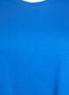 Enkel t-shirt i bomull med rund halsringning, Bl&aring;, Packshot image number 2