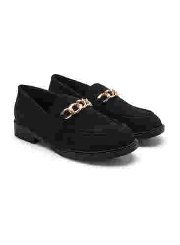 Loafers med bred passform, Black, Packshot image number 3