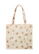 Shoppingv&auml;ska med dragkedja, Beige, Packshot image number 0