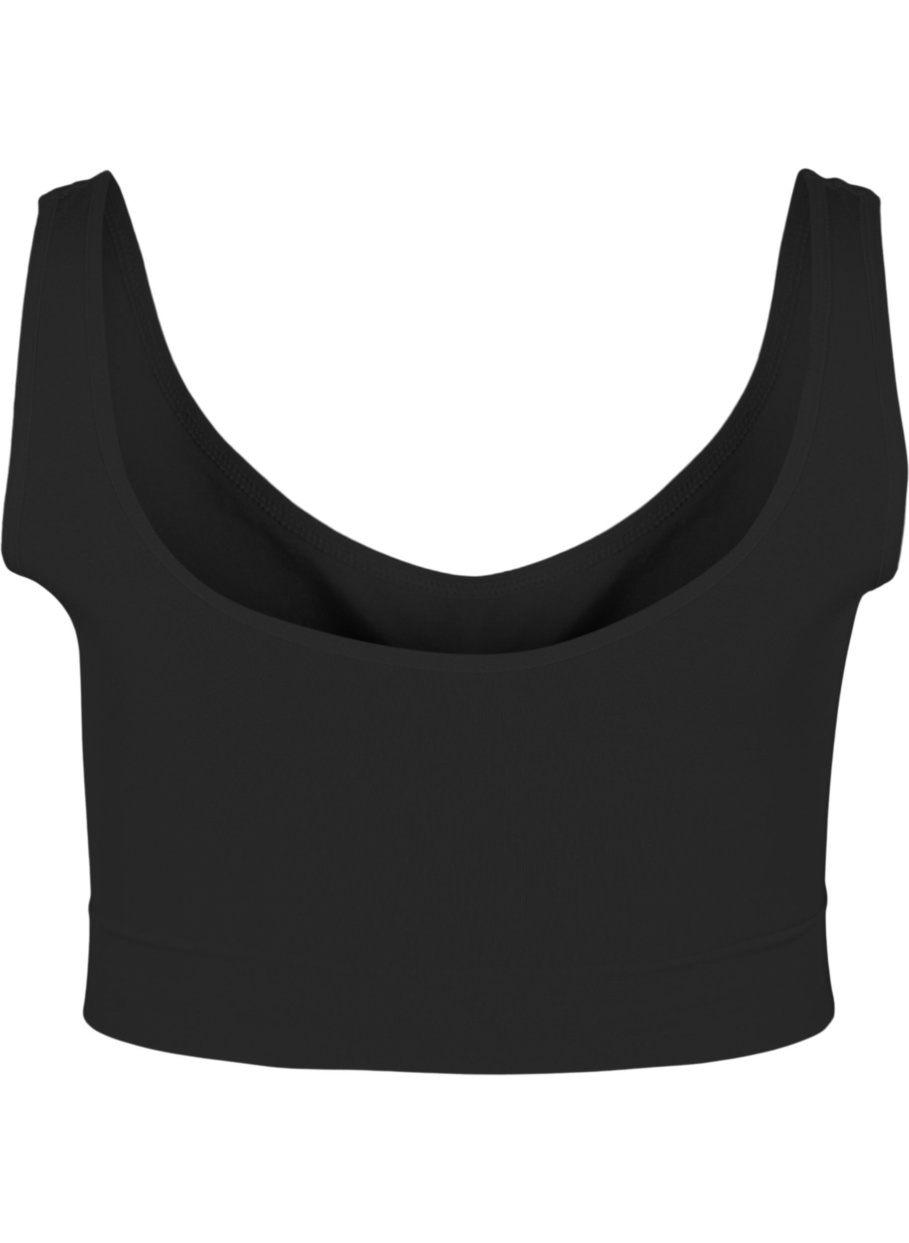 ZizziMjuk bh utan vaddering, Svart, Packshot image number 1