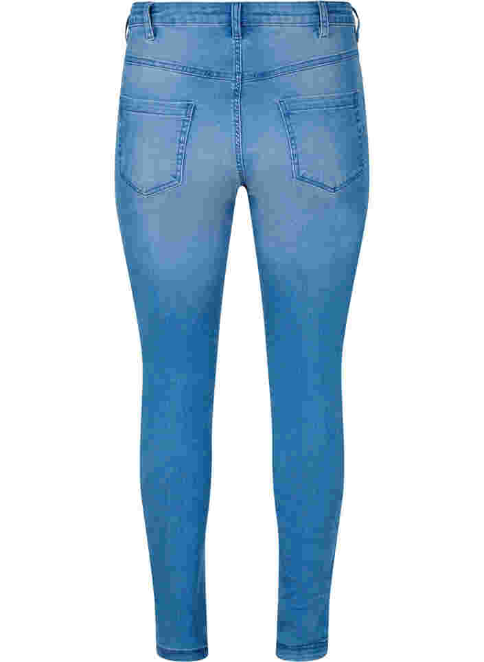 Slim fit Emily jeans med normalhög midja, Light blue, Packshot image number 1