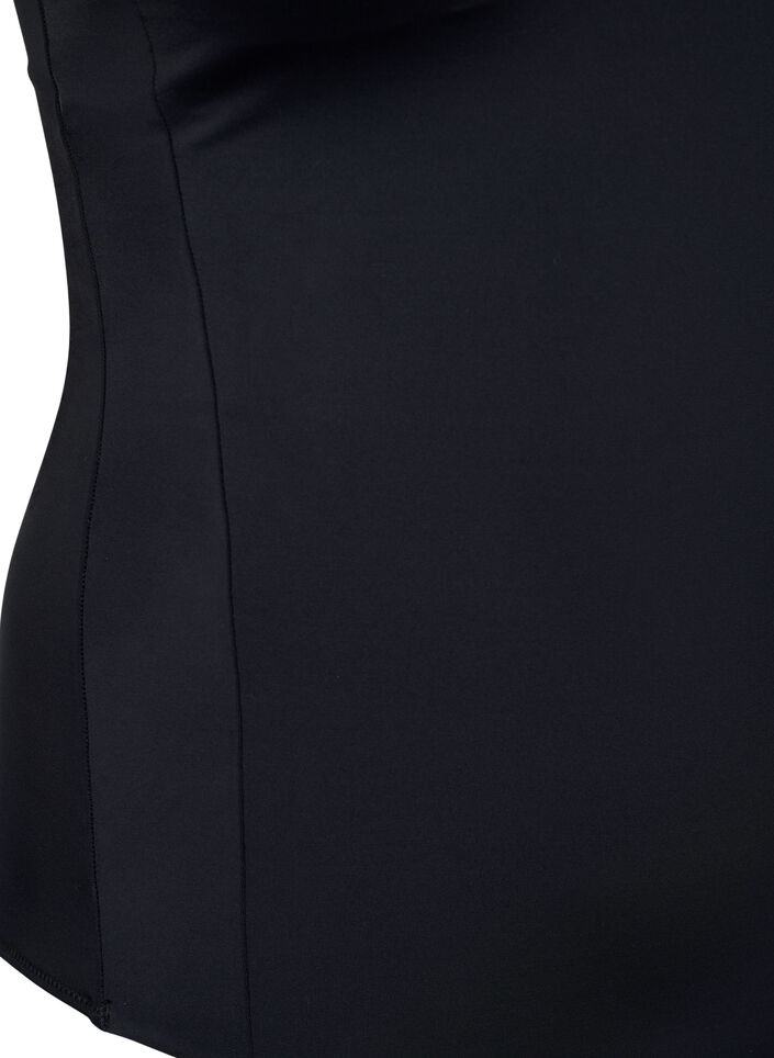 Sportbaddräkt med racerback, Black, Packshot image number 3