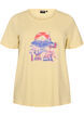 T-shirt med tryck, Gul, Packshot image number 0