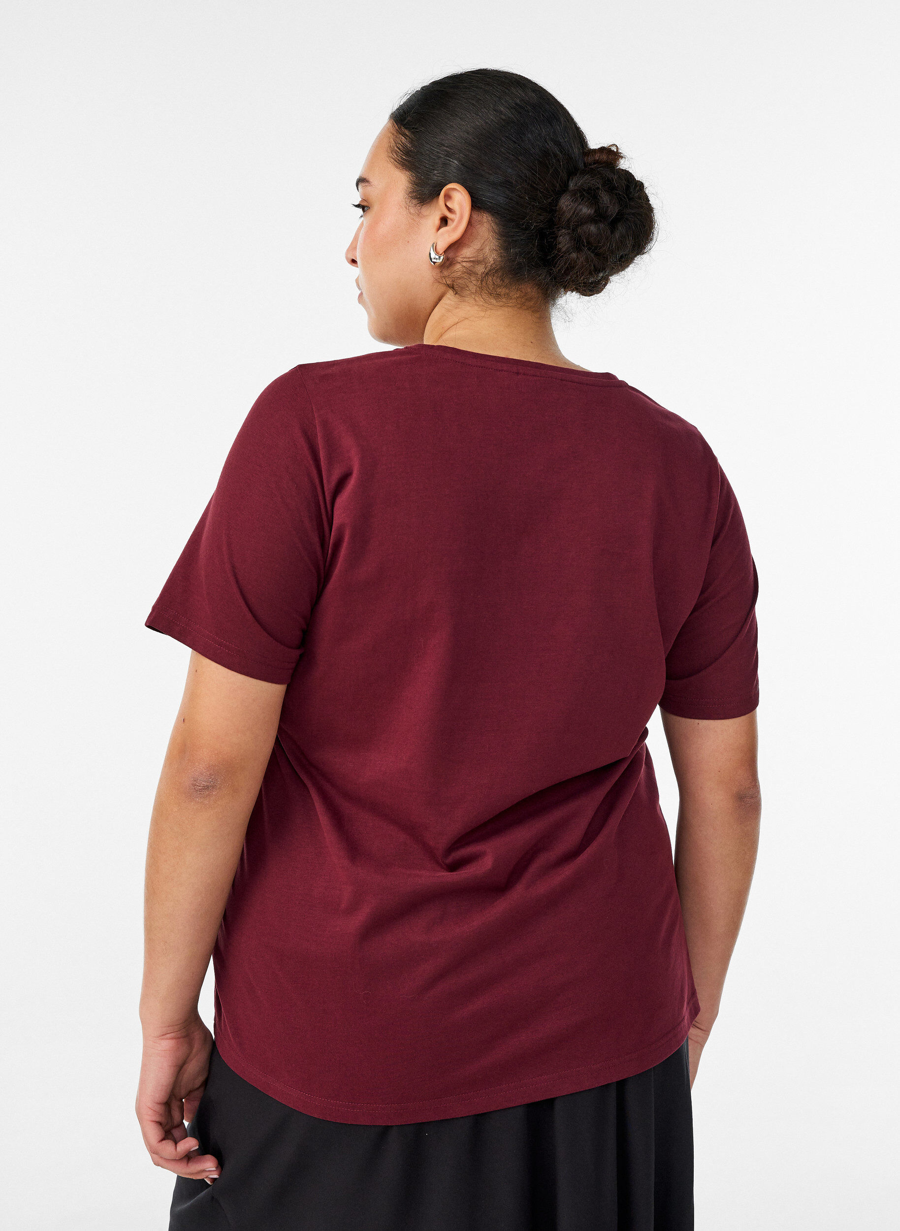 ZizziT-shirt med tryck, R&ouml;d, Model image number 2
