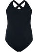 Baddräkt med korsad rygg, Black, Packshot image number 0