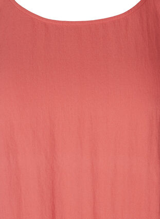 Kortärmad viskosklänning med fickor, Faded Rose, Packshot image number 2