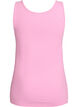 Solid f&auml;rg bas topp i bomull, Rosa, Packshot image number 1