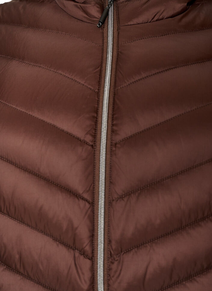 L&auml;tt jacka med huva, Brun, Packshot image number 2