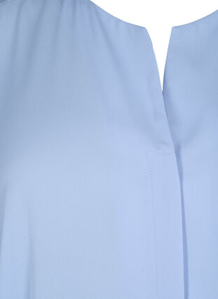 Enfärgad skjorta med V-ringning, Serenity, Packshot image number 2