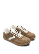 Sneakers i mockaimitation, Brun, Packshot image number 1