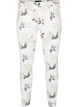 Högmidjade Amy jeans med blommönster, White Flower AOP L78, Packshot image number 0