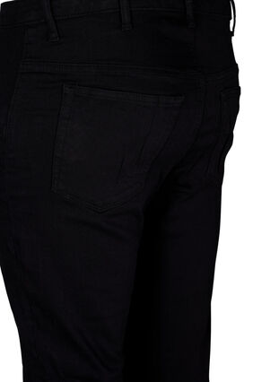 Super slim Amy jeans med snörning fram, Black, Packshot image number 3