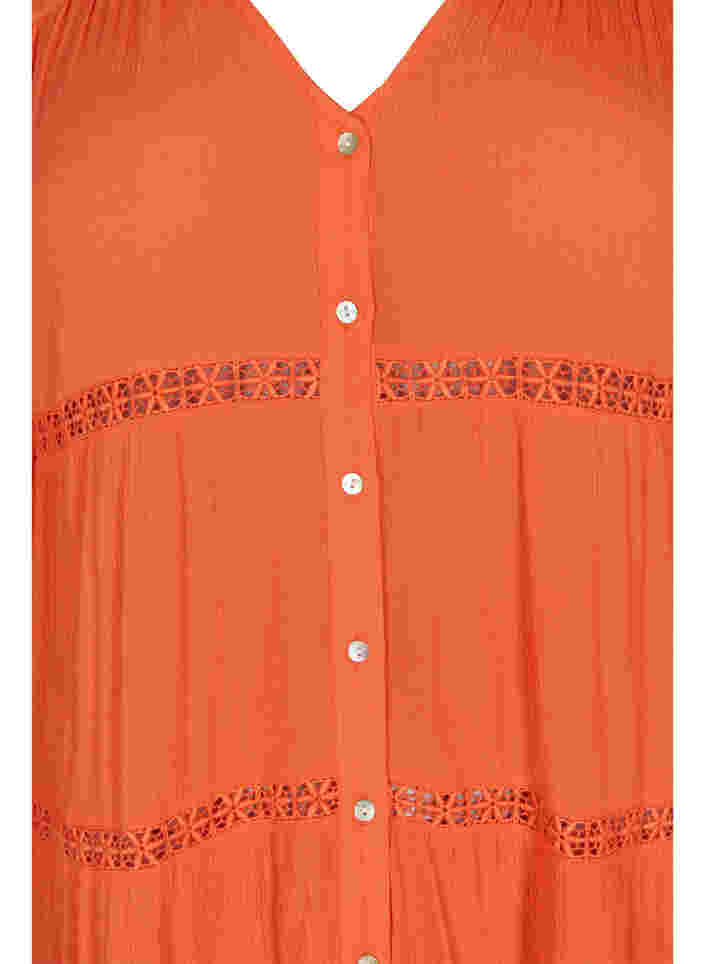 Strandklänning i bomull, Nasturtium, Packshot image number 2