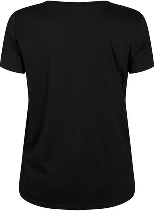 Sport t-shirt med tryck, Black w. Winner, Packshot image number 1