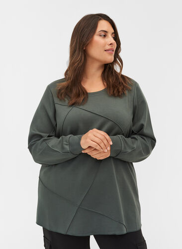 Långärmad tröja med rund halsringning, Urban Chic, Model image number 0
