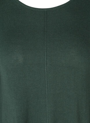 Stickad tröja med a-form, Darkest Spruce, Packshot image number 2