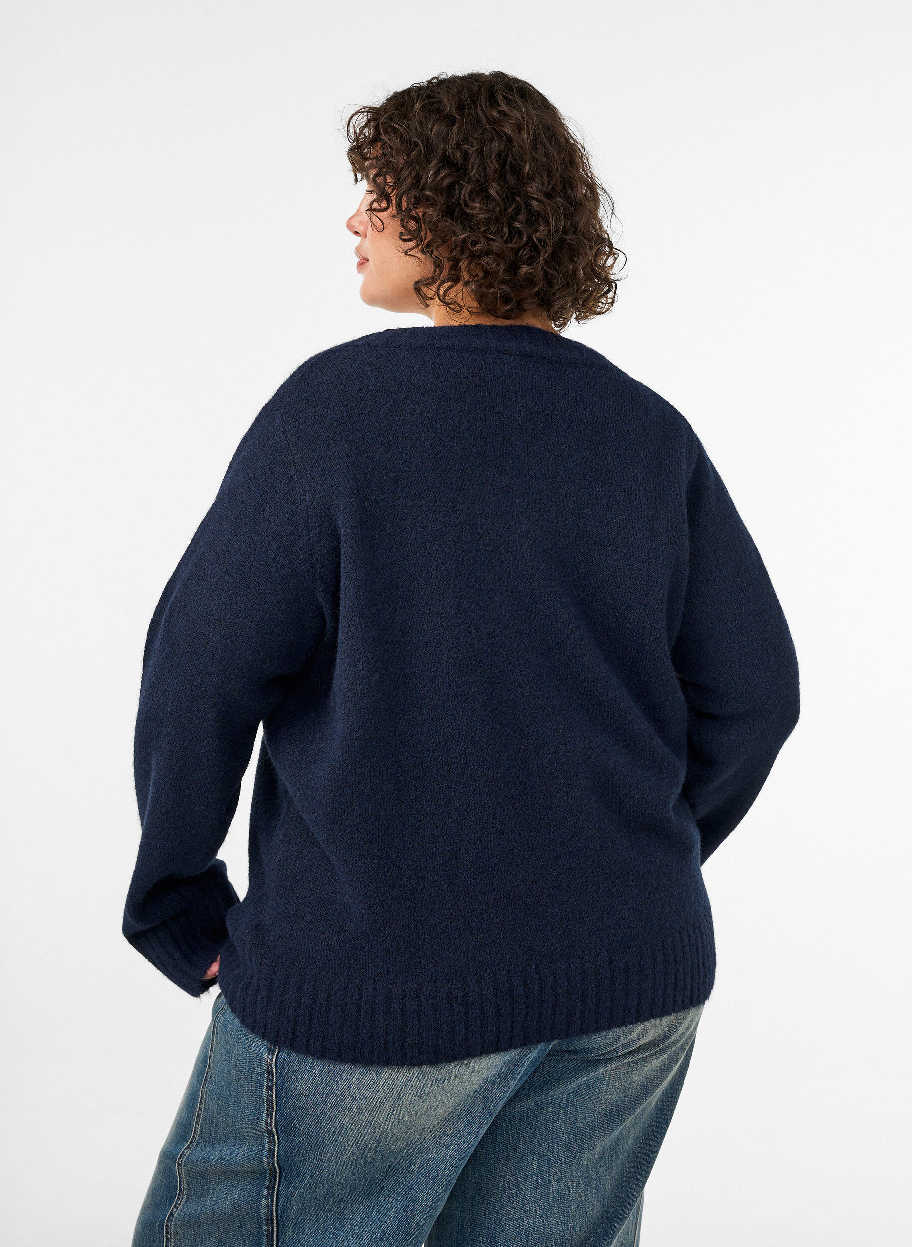 ZizziTr&ouml;ja med v-ringning, Bl&aring;, Model image number 2