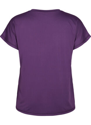 Tränings t-shirt med v-ringning och lös passform, Purple Pennant, Packshot image number 1