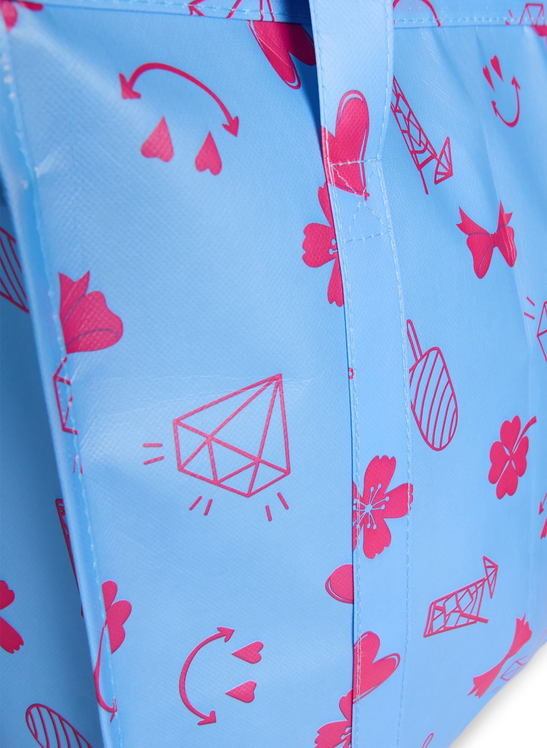 Zizzi Shoppingv&auml;ska med dragkedja, Bl&aring;, Packshot image number 3