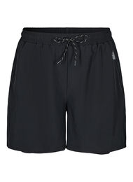 Träningsshorts med innershorts, Svart