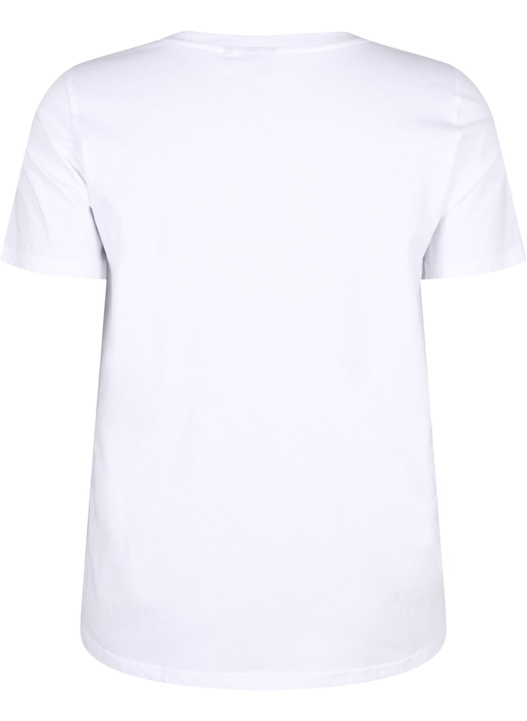 Zizzi T-shirt med strass, B.White W.Rhinestone, Packshot image number 1