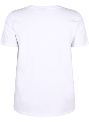 T-shirt med strass, B.White W.Rhinestone, Packshot image number 1