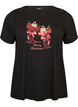 Jul-t-shirt i ekologisk bomull, Svart, Packshot image number 0